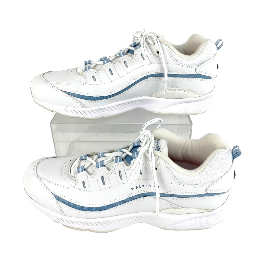 Easy Spirit Leather Tennis Shoes Women's 11 M White Walk Run Sneakers Comfort